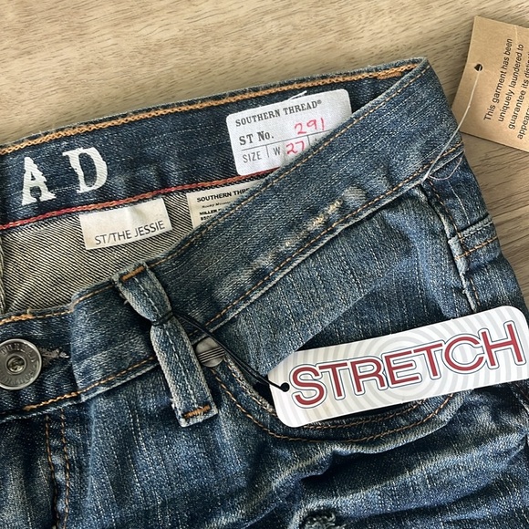Southern Thread NWT The Jessie Slim Fit Bootcut Jeans Size 27 Y2K Style - Picture 2 of 6